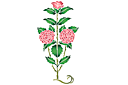 Rosebush 1 - rosorschabloner